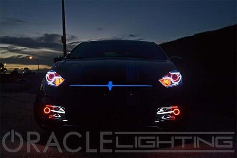 Dodge Dart Headlight Halo Kit - ORACLE Lighting - LED Halo - Red - `13-`16